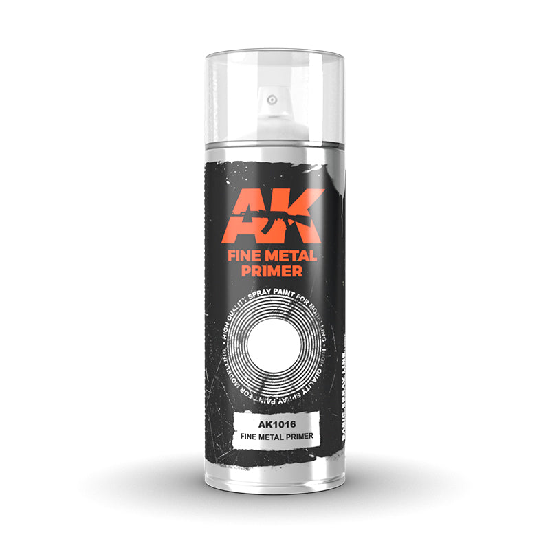 Ak Interactive - Sprays  - Fine Metal Primer - Spray 150ml