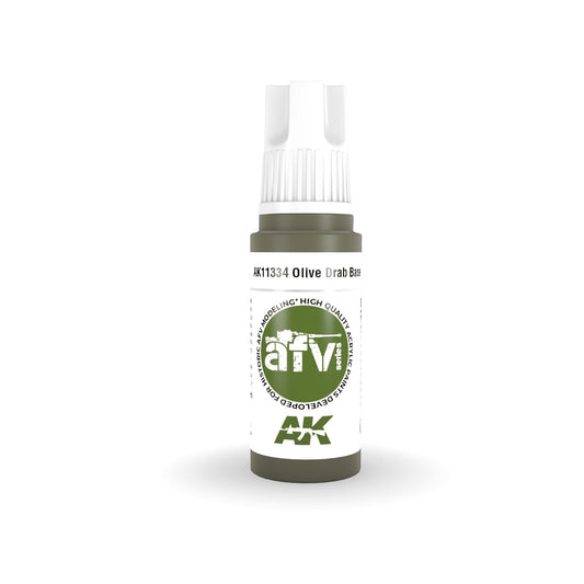 Ak Interactive - 3 Gen Acrylics - Olive Drab Base