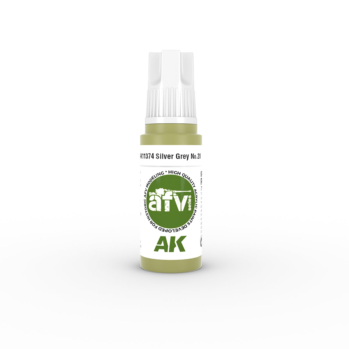 Ak Interactive - 3 Gen Acrylics - Silver grey No.28