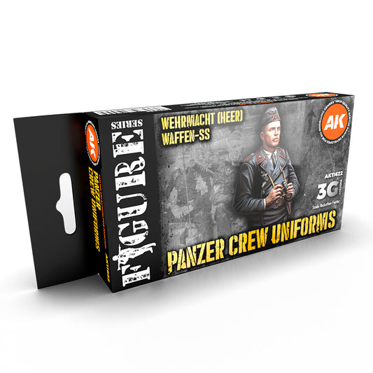 Ak Interactive - 3 Gen Acrylics - Panzer Crew Black Uniforms Set