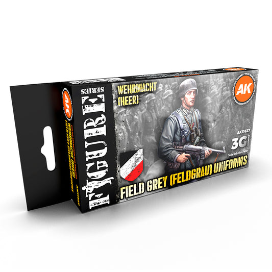 Ak Interactive - 3 Gen Acrylics - German Field grey Uniforms