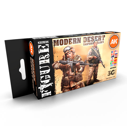 Ak Interactive - 3 Gen Acrylics - Modern Desert Uniform Colors