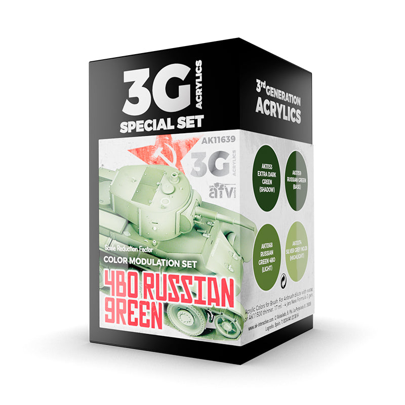 Ak Interactive - 3 Gen Acrylics - Modulation 4Bo Russian Green