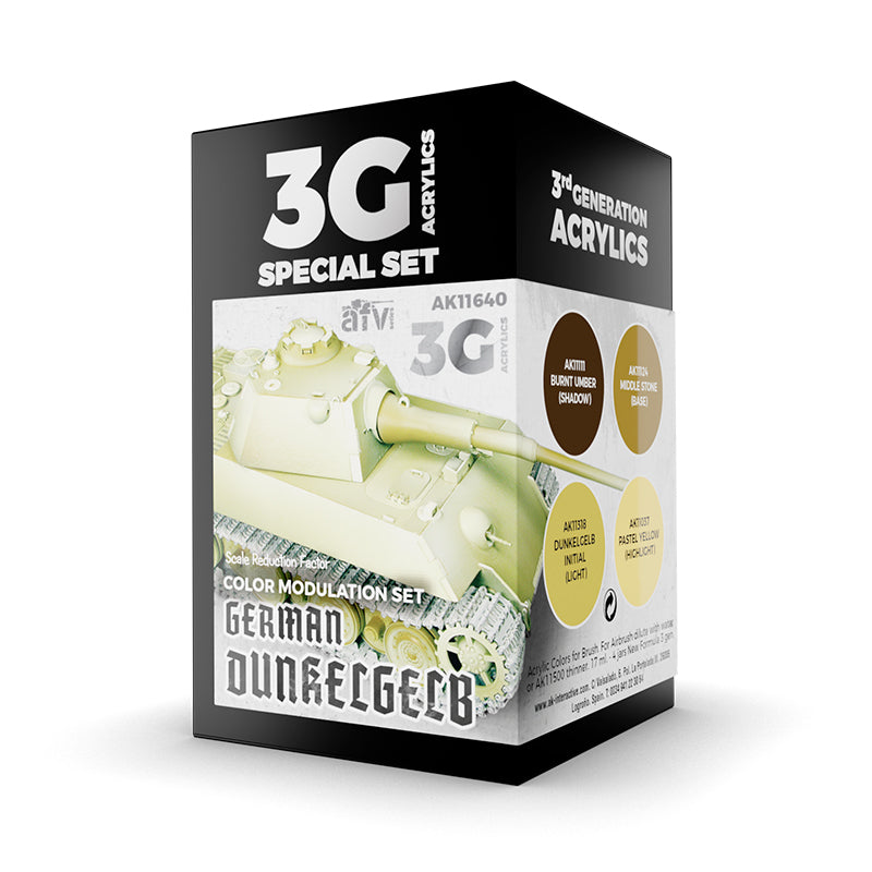 Ak Interactive - 3 Gen Acrylics - Modulation German Dunkelgelb