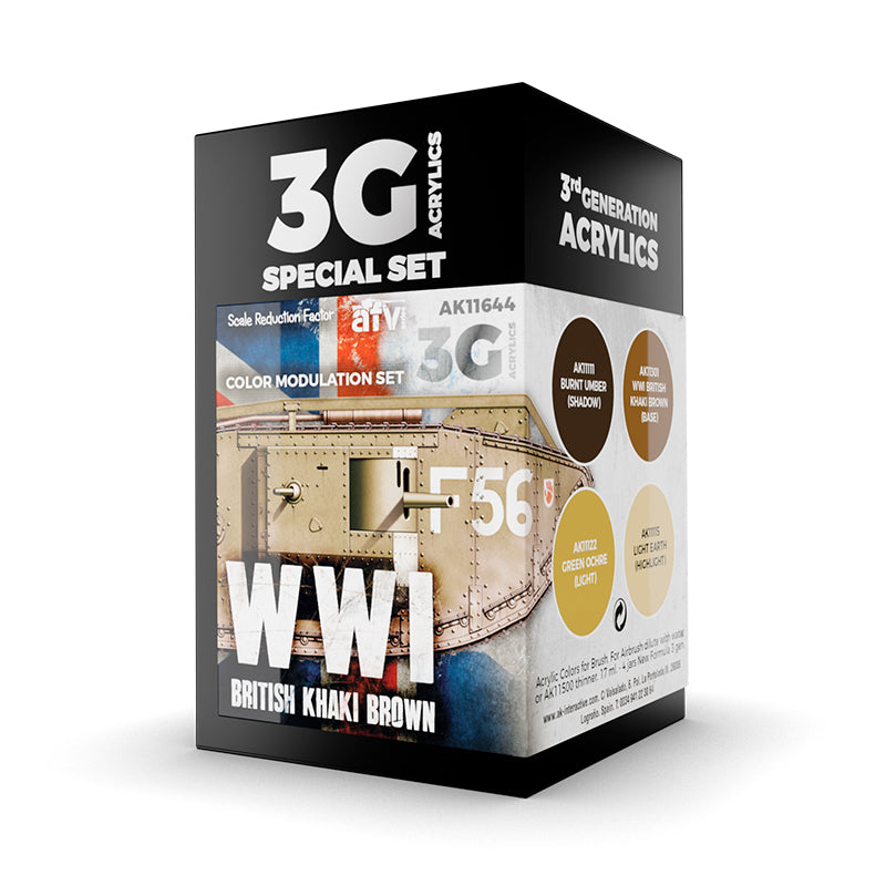 Ak Interactive - 3 Gen Acrylics - Modulation Wwi British Colors