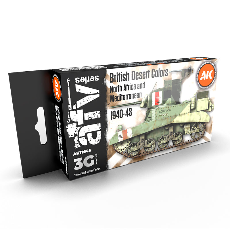 Ak Interactive - 3 Gen Acrylics - British Desert Colours