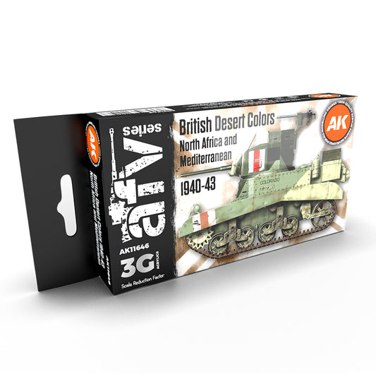 Ak Interactive - 3 Gen Acrylics - British Desert Colours