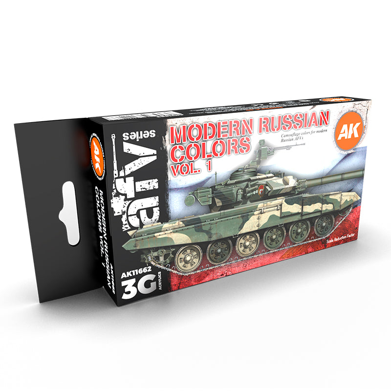 Ak Interactive - 3 Gen Acrylics - Modern Russian Colours Vol 1