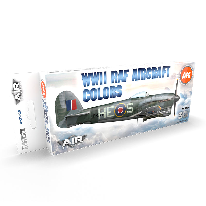 Ak Interactive - 3 Gen Acrylics - WW2 Raf Aircraft Colors Set