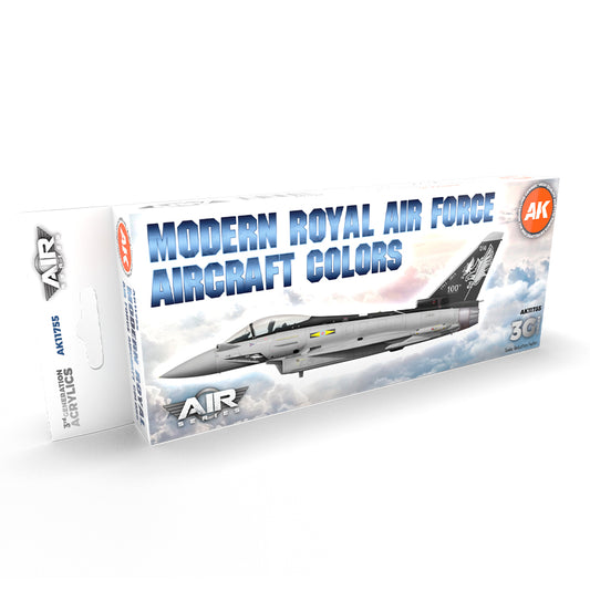 Ak Interactive - 3 Gen Acrylics - Modern Royal Air Force Aircraft Colors Set