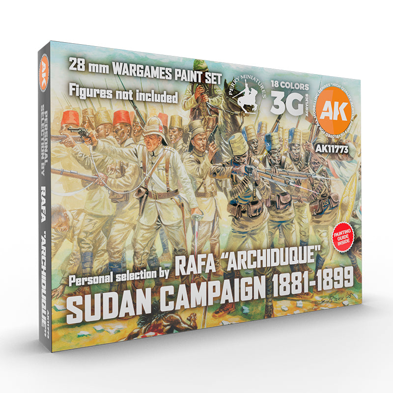 Ak Interactive - 3Gen Sets - Sudan Campaign 1881-1899 - Signature Set By Rafa "Archiduque"