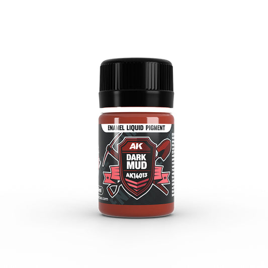 Ak Interactive - Pigments  - Dark Mud - Liquid Pigment