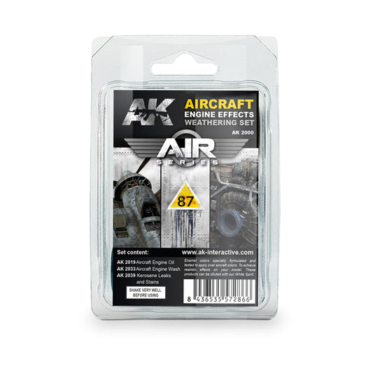 Ak Interactive - Weathering Sets  - Aircraft Engine Weathering Set