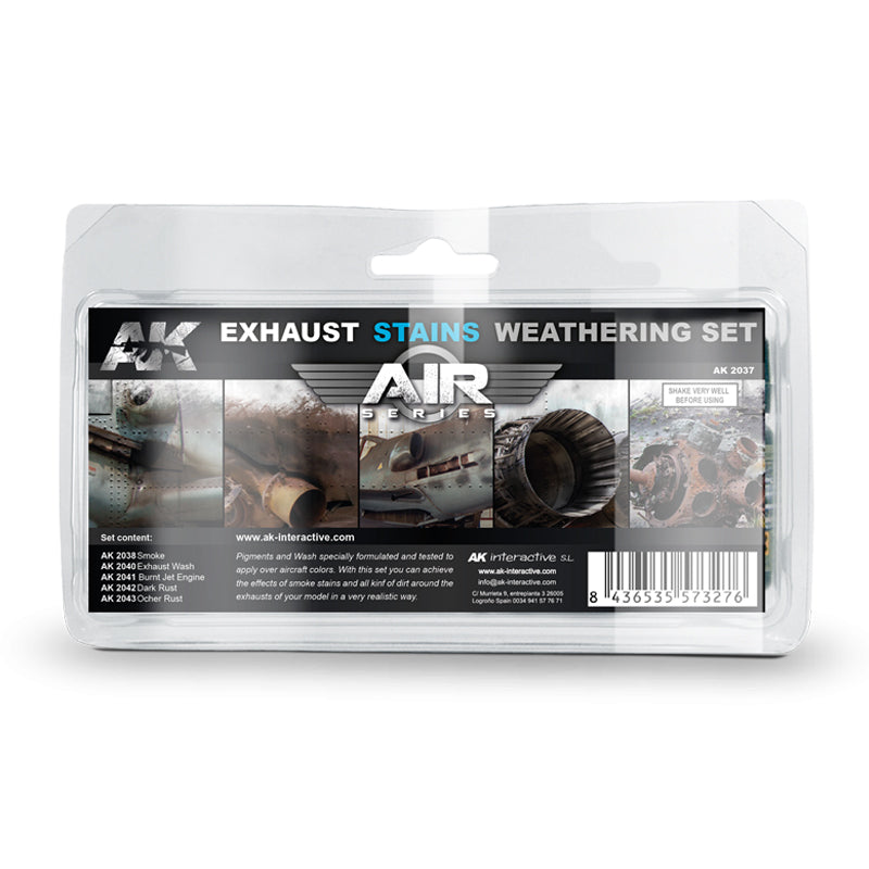 Ak Interactive - Weathering Sets  - Exausts & Stains Weathering Set