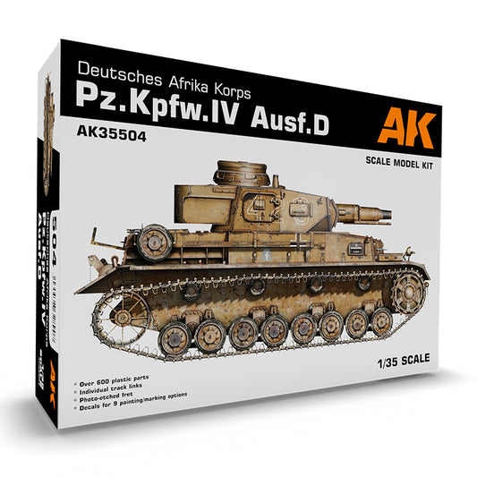 Ak Interactive - Scale Models  - Pz.Kpfw.Iv Ausf.D Deutsche Afrkia Korps