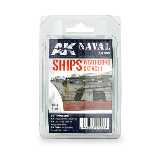 Ak Interactive - Weathering Sets  - Ships Vol.1 Weathering Set