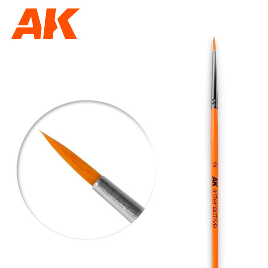 Ak Interactive - Brushes  - Round Brush 2 Synthetic