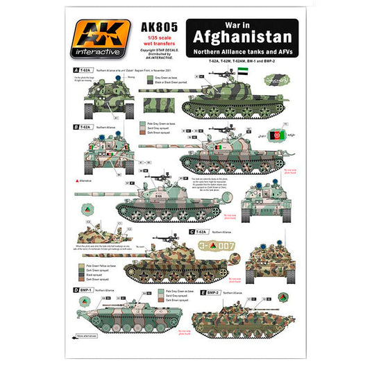 Ak Interactive - Accessories - War In Afghanistan Nosthern Alliance Tanks And Afv