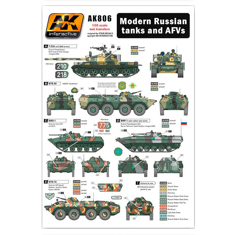 Ak Interactive - Accessories - Modern Russian Tanks And Afvs