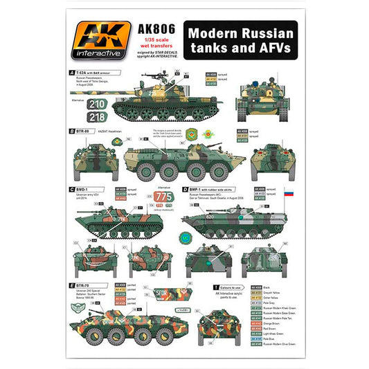 Ak Interactive - Accessories - Modern Russian Tanks And Afvs