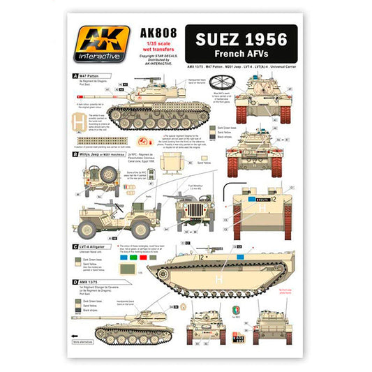 Ak Interactive - Accessories - Suez 1956 French Afvs