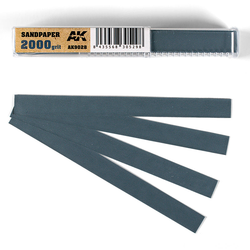 Ak Interactive Tools Wet Sandpaper 2000 grit X 50 Units Ozzie