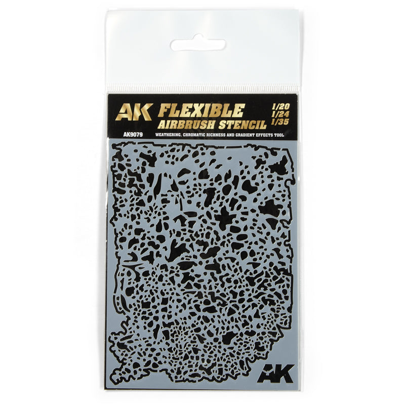 Ak Interactive - Basics  - Flexible Airbrush Stencils 1/20 1/24 1/35