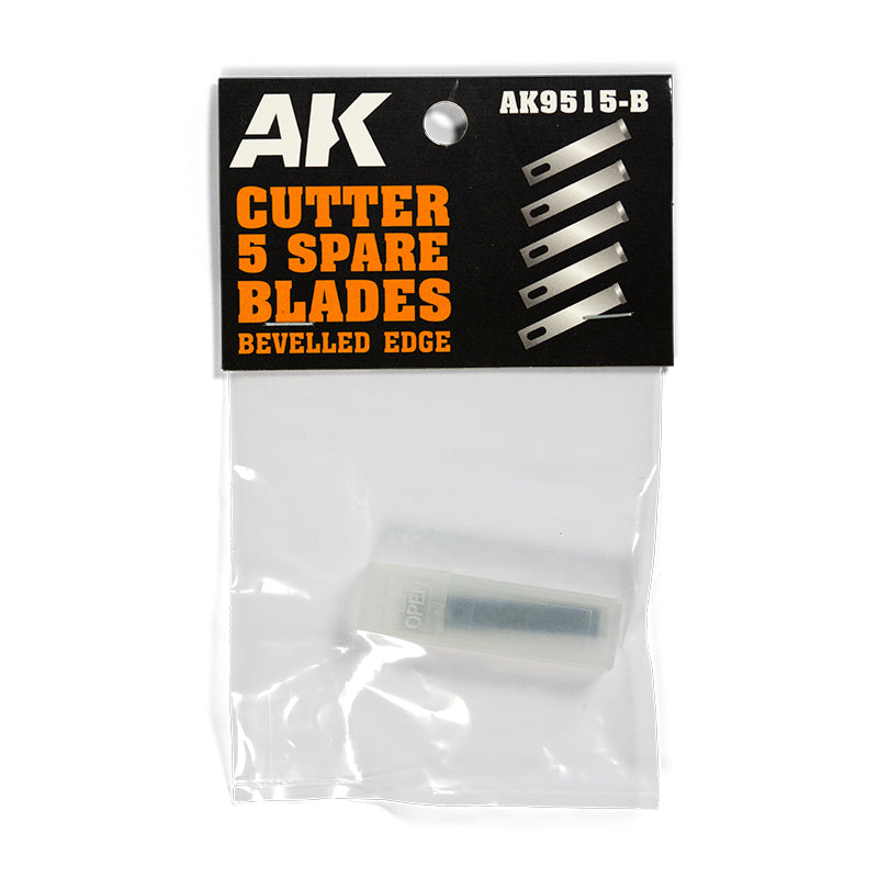 Ak Interactive - Tools  - Bevelled Edge (5 Spare Blades) Replacement