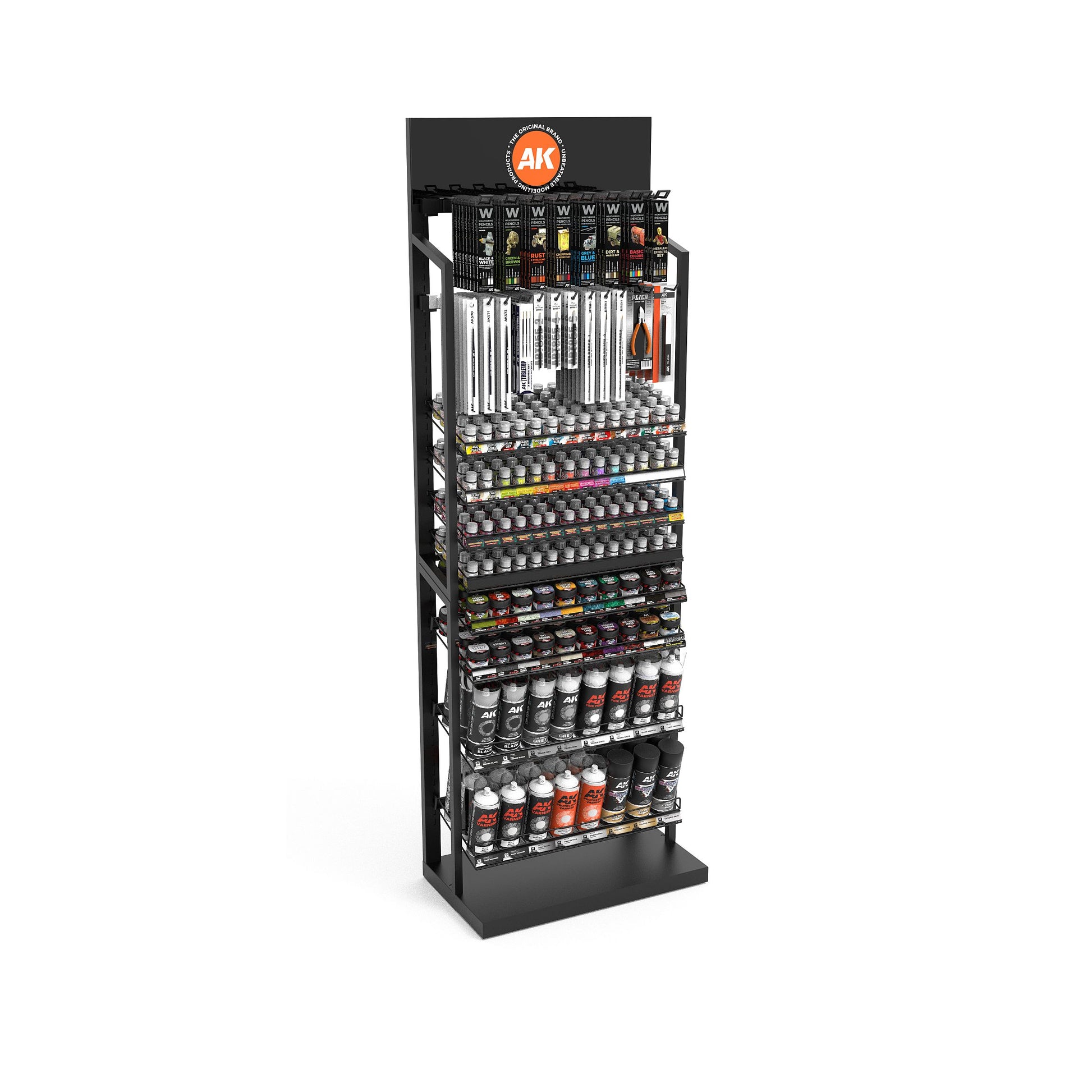 AK Interactive - Wargame  - Wargame Op.2  Stand Display (Stand with Stock)