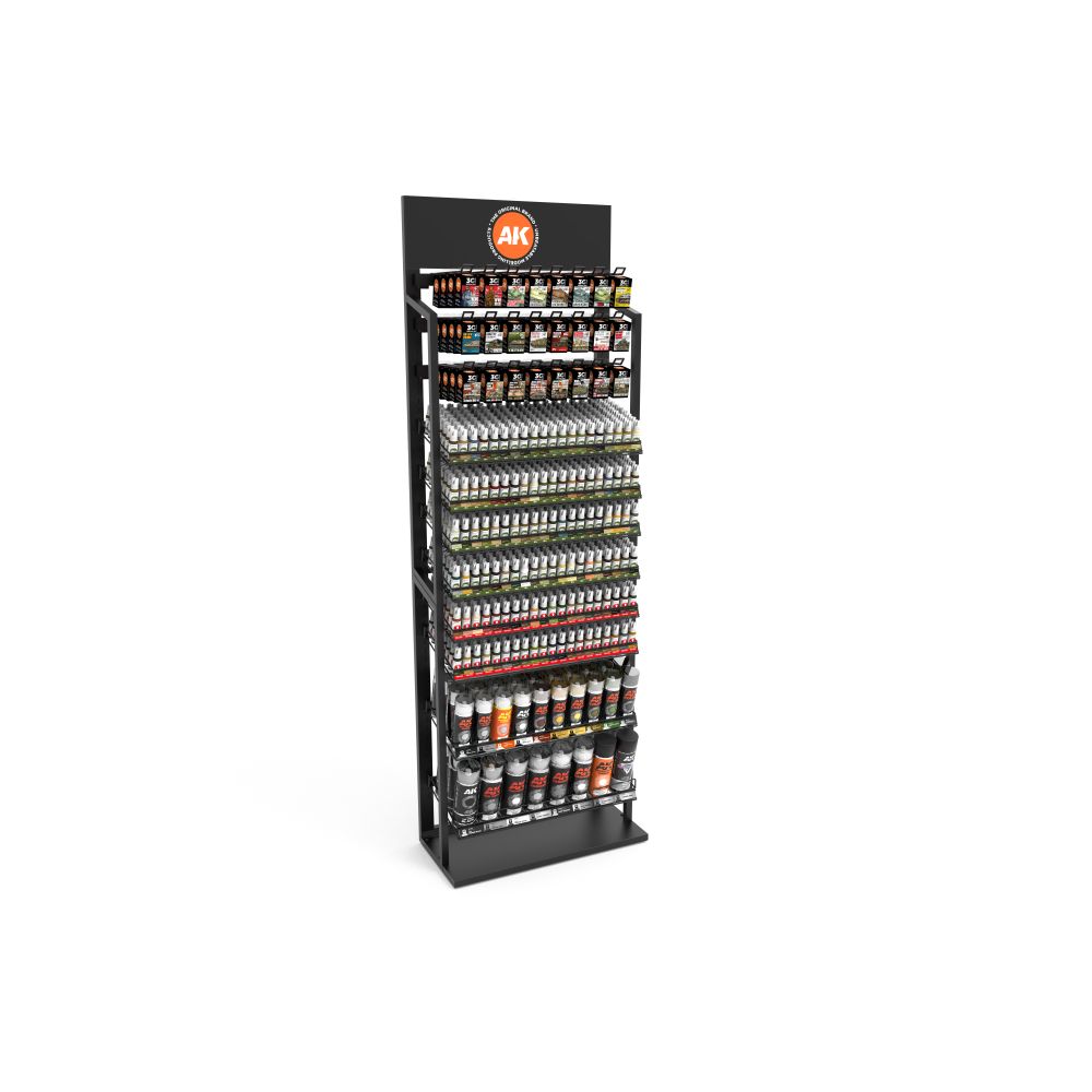AK Interactive - Wargame  - Wargame Op.3  Stand Display (Stand with Stock)