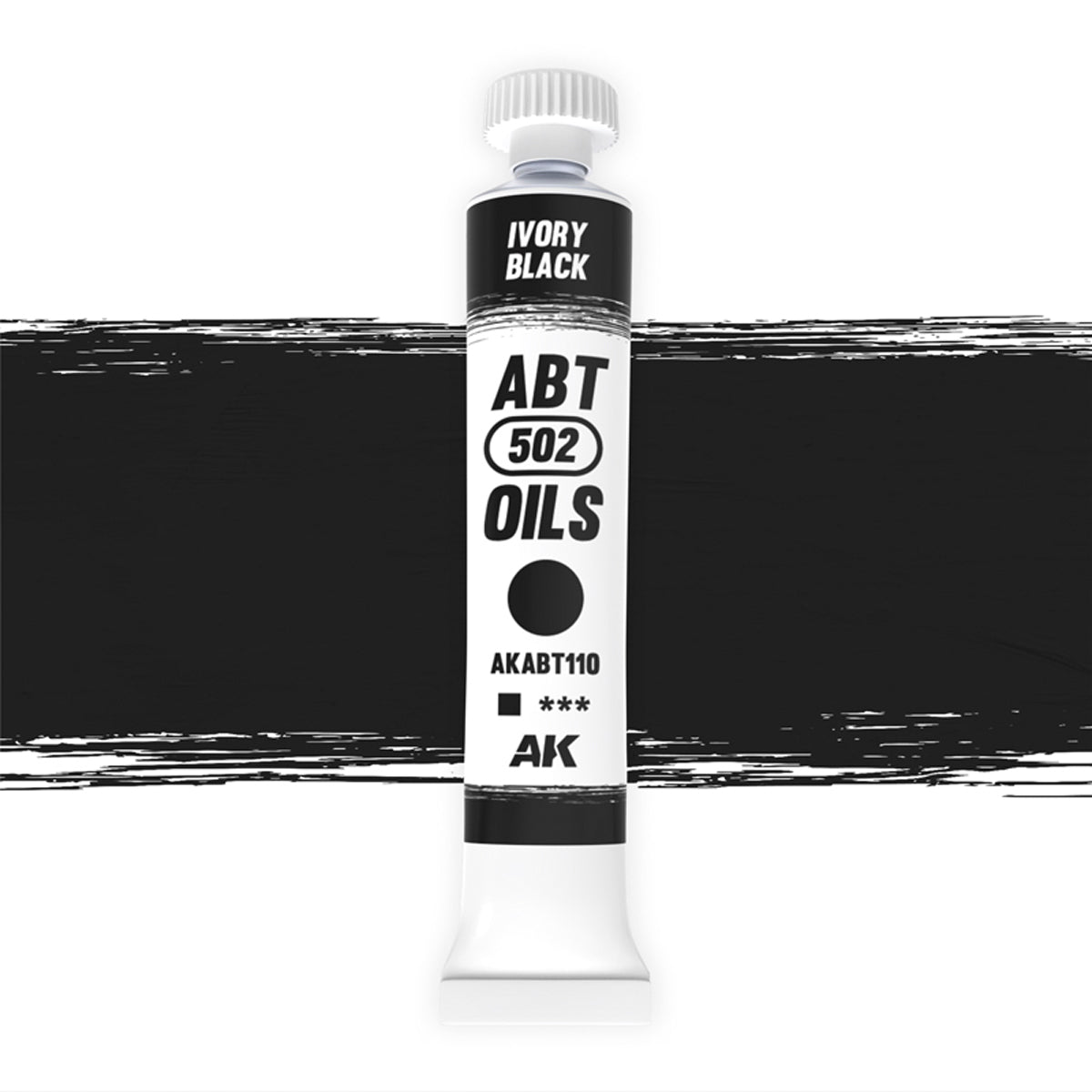 AK Interactive - Oils - Ivory Black 20ml