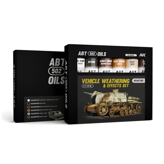 AK Interactive - Oils - Vehicle Weathering & Effects Colors Set