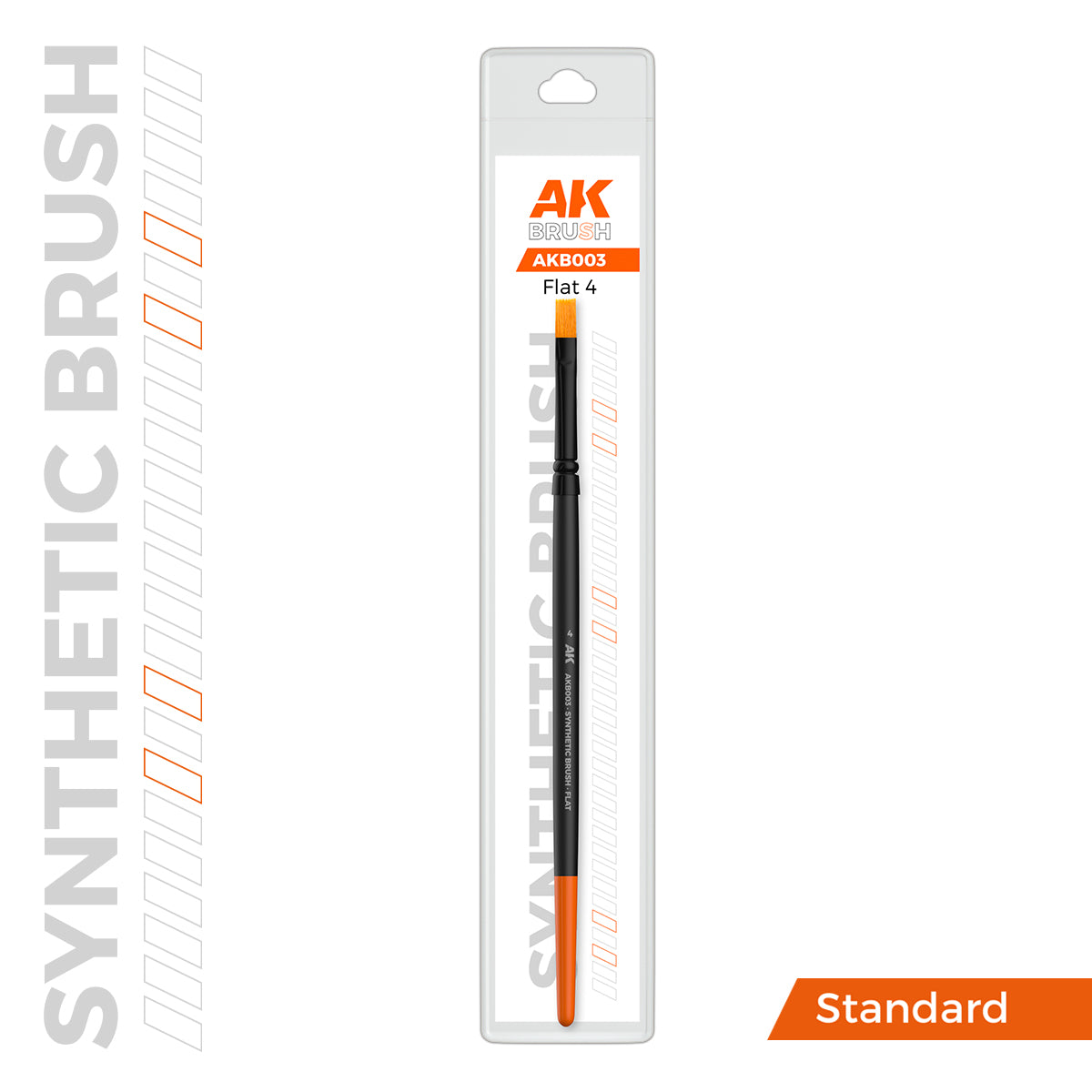 AK Interactive - Brushes - Synthetic Brush - Flat 4