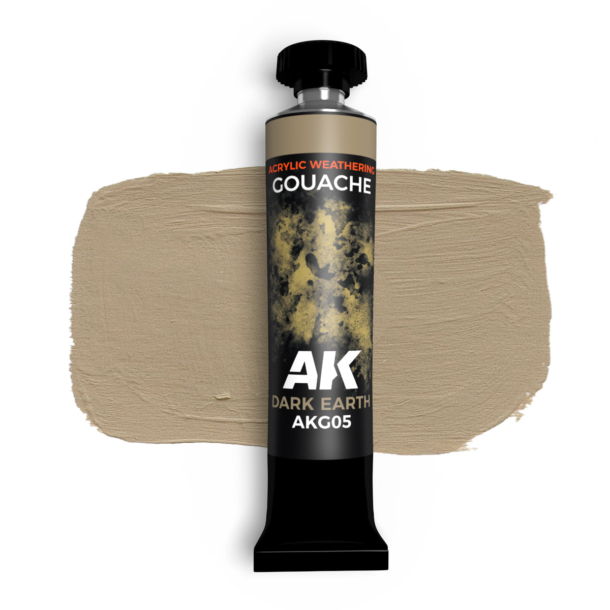 AK Interactive - Gouache Paints - Dark Earth - Ak Gouache 20 Ml.