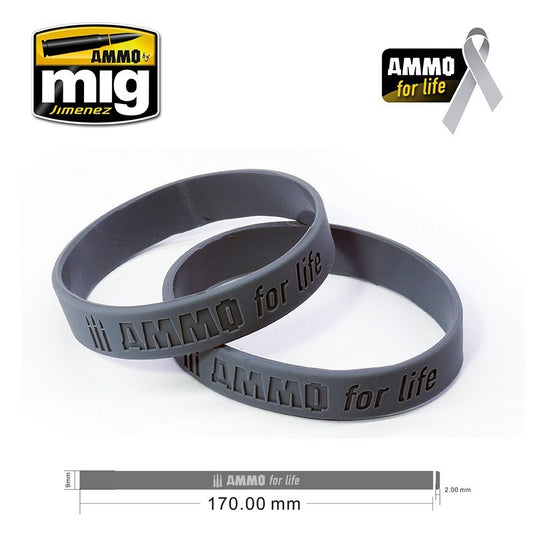 Ammo by MIG - Merchandise - Ammo For Life: Cancer Research Donation Bracelet Small