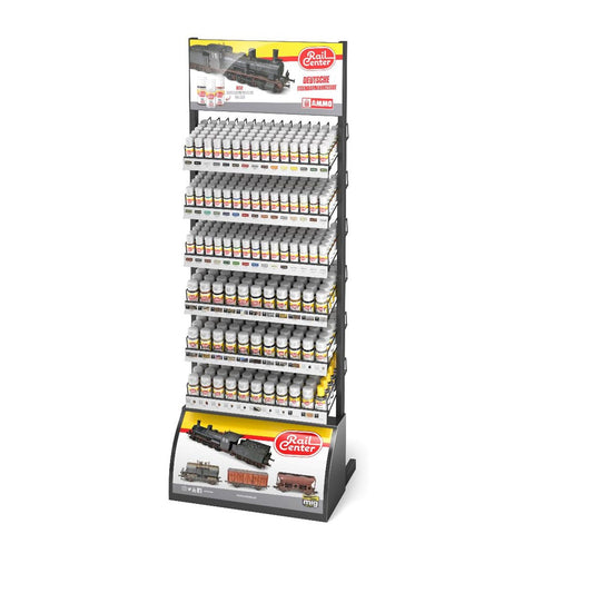 Ammo by MIG - Rail Center Complete Range Half Stand Display (Stand with Stock)