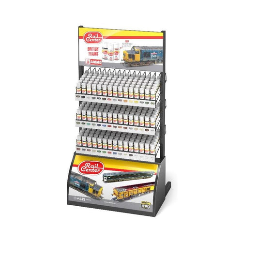 Ammo by MIG - Rail Center Complete Acrylic Stand Display (Stand with Stock)