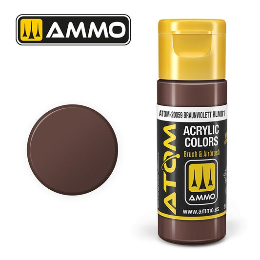 Ammo by MIG - Atom Color - Braunviolett Rlm81 20ml