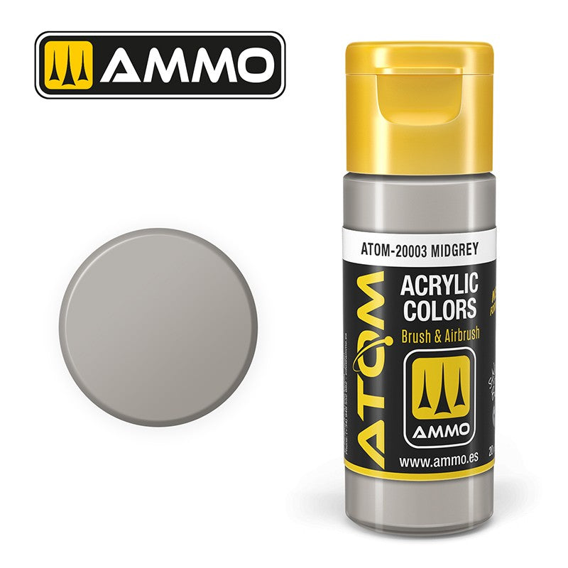 Ammo by MIG - Atom Color - Midgrey 20ml