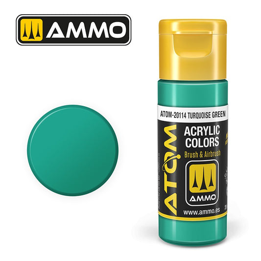 Ammo by MIG - Atom Color - Turquoise Green 20ml