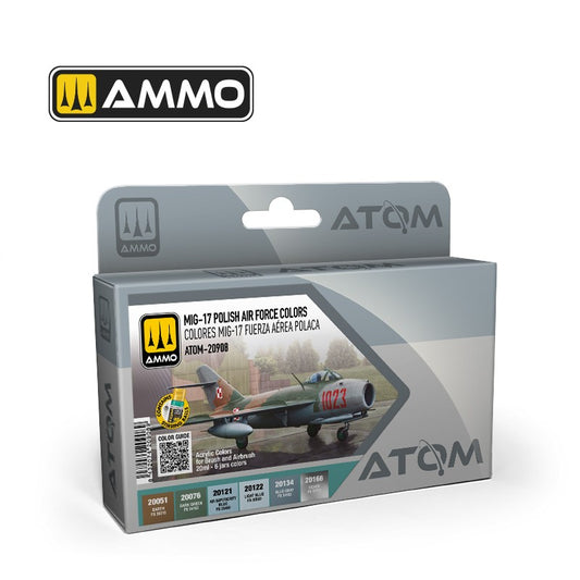 Ammo by MIG - Atom Color - Mig-17 Polish Air Force Colors Set Set
