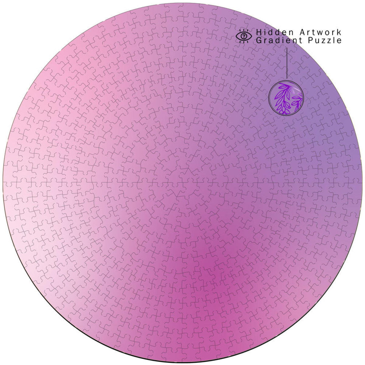 Aura Amethyst Bloom 500 pc Secret Image Puzzle