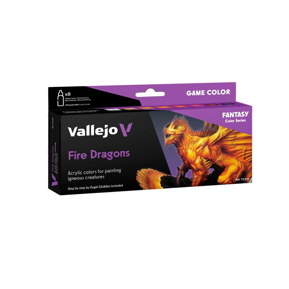 Vallejo - Game Colour - Fire Dragons 8 Colour Set