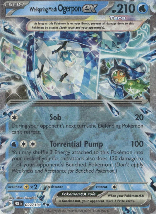 Wellspring Mask Ogerpon ex - 027/131 - SV: Prismatic Evolutions