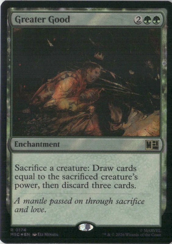 Scan Image | Greater Good (Surge Foil) - Commander: Marvel Super Heroes | [3A27D7F2]