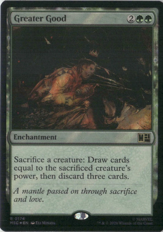 Scan Image | Greater Good (Surge Foil) - Commander: Marvel Super Heroes | [3A27D7F2]