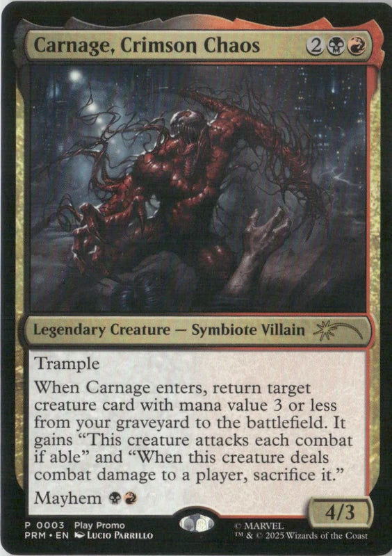 Scan Image | Carnage, Crimson Chaos - Play Promos | [3B9B98B8]