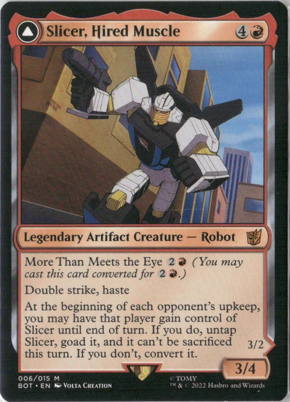 Scan Image | Slicer, Hired Muscle - Universes Beyond: Transformers | [0B962540]