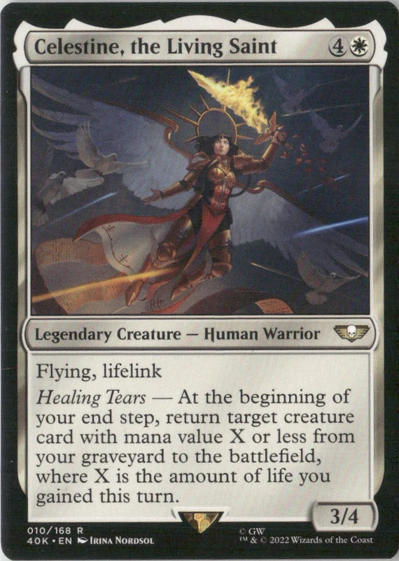 Scan Image | Celestine, the Living Saint - Universes Beyond: Warhammer 40,000 | [56919721]