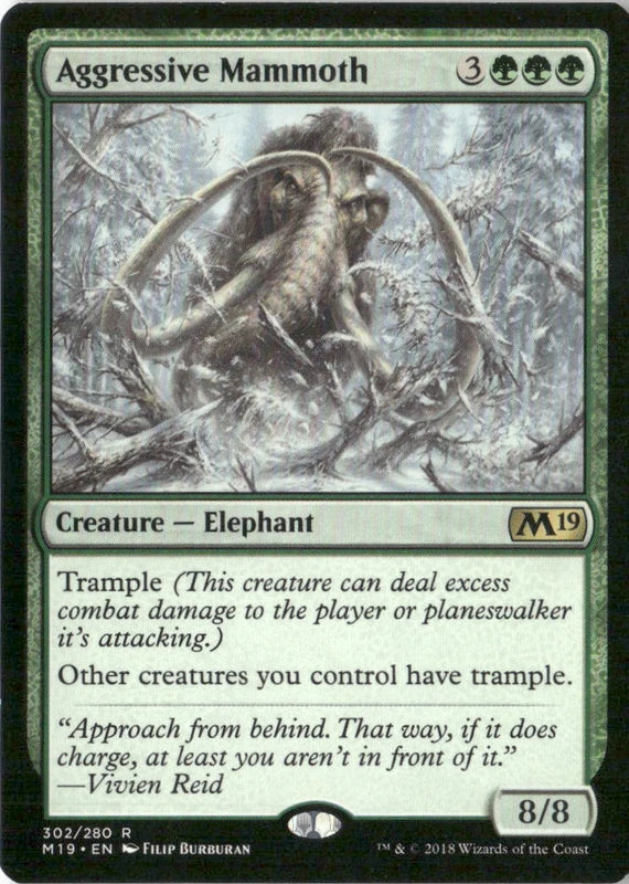 Aggressive Mammoth - Core Set 2019